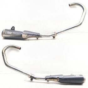 883064 Moto Guzzi 08-12 V7 Classic 750 Left And Right Mivv Exhaust Mufflers With Headers