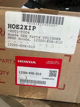 1200-kyk-d10 Oem Crf 110 Cylinder Head Brand New