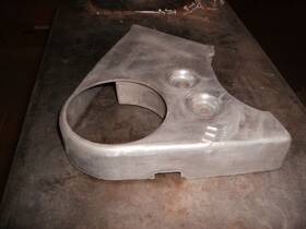 9782176 Pontiac Over Head Cam 6 Lower Aluminum Belt Cover. Very Good Condition. 1966