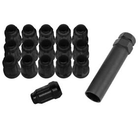 Rt-gwspm12125-db Quad Boss Splined Lug Nuts 12inch X 1.25mm Black