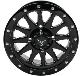 Rt-gw106147110bmib Quad Boss Wagon Wheels 14x7 4/110 5 2 Black Milled