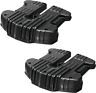 Rc-610-000 Rough Crafts Rocker Box Lids Black Harley Davidson