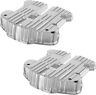 Rc-610-001 Rough Crafts Rocker Box Lids Chrome Harley Davidson