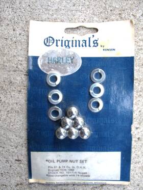 101-1-n Rensen Originals Harley 36-67 Knucklehead Pan Shovel 5ensen Chrome Acorn Oil Pump Mounting Nuts