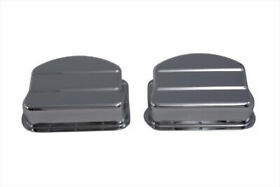 42-0901 Replica Chrome Panhead Valve Covers Stainless Steel 4 1948 To 1965 Shovel 42-0