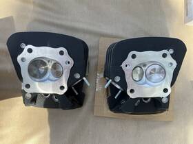 S&s Cycle 90-1104 S&s Black 3 7/8 Bore Cylinder Heads Harley Twin Cam 99-05 .640