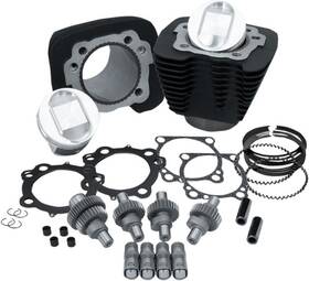S&s Cycle 910-0701 S&s 1250cc Hooligan Big Bore Kit Wrinkle Black Harley Davidson Sportster
