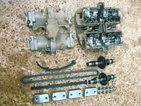 Suzuki 11100-11850 1980 81 Gs250 T X Oem Complete Top End Cylinder Head Camshafts Cover Etc