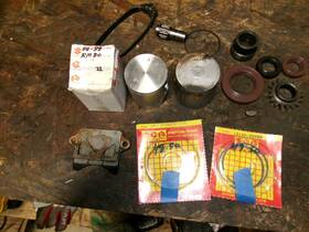 Mr6305 Suzuki Rm80 Cylinder Head Kick Start Piston N Rings 86-95