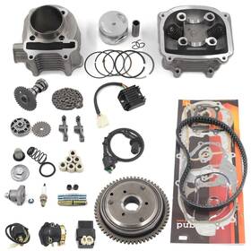 Trkimal 778716953919 Complete Gy6 Cylinder Head Rebuild Kits With Valves 57.4mm 150cc Big