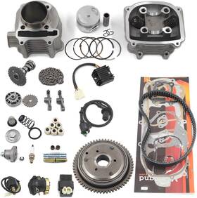 Trkimal-00045-1 Trkimal Complete Gy6 Cylinder Head Rebuild Kits With Valves 57.4mm 150cc