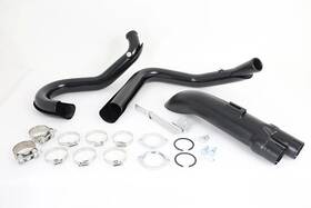 V-twin 29-0937 Wyatt Gatling 1-3/4 Inch 2 Into 1 Exhaust Header Set Black Fits Harley Davidson Vtwn