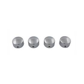 37-8897 V-twin Manufacturing Head Bolt Cover Set Dome Chrome For Harley Evolution 1984-1985 Flt Fxr Fxst