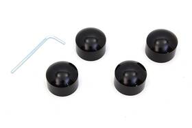 37-9399 V-twin Manufacturing Cylinder Headbolt Cover Set Black For Harley Evolution Sportster 1986-up