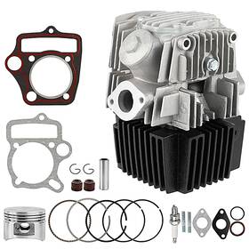 Wacece Jb16250004 52.4mm Cylinder Head Valves Assembly With Piston Rebuild Kit