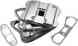 8412981 Xl1200c Harley Kit Cover Ds 96-03 Rocker Chrome Box 1200 Sportster Custom