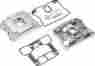 8739637 Xl883c Drag Specialties Ds Rocker Box Cover Kit Chrome Harley-davidson Sportster 883 Custom 04-06