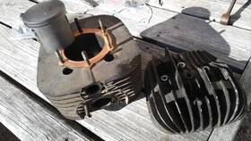 Yamaha 1m2-11311-00-00 1977-78 Dt400 Stock Cylinder And Head #1m2-11311-00-00 1m2-11111-00-00