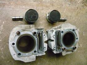 4x7-11310-00-00 Yamaha 42y-11631-00-a0 1982 81 - 83 Xv750 J Virago Oem Cylinders Pistons Set X2