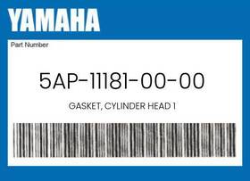 5ap-11181-00-00 Yamaha Genuine Gasket Cylinder Head 1 -