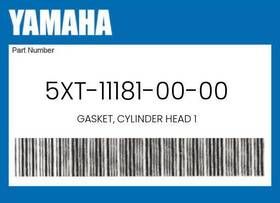 5xt-11181-00-00 Yamaha Genuine Gasket Cylinder Head 1 -
