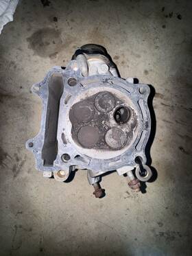 C6yh139 Yamaha 2006-2009 Yz450f Cylinder Head Valves Damaged