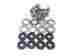 92022-1637 Zg1200 92055-1225 92150-1447 Kawasaki Cylinder Head Cover Bolts Oem 1986-2003 2000 Voyager Xii