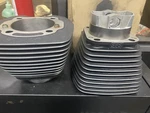 & Cycle Bolt-in Sidewinder 4" Big Bore Kit Wrinkle Black 910-0646. Fixed Price $700.00.