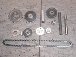 1970 Honda Trail CT70A Timing Chain, Gears & Adjuster #14401-115-010. Fixed Price $50.00.