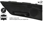 Black Stitch 2X Rear Door Card Trim Leather Cover For Bmw E46 Convertible 98-05. Fixed Price $312.29.