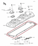 New Oem Kawasaki Versys 1000 Cylinder Head Cover Gasket Seal. Fixed Price $64.95.