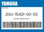 Yamaha Genuine Cover, Crankcase 2GU-15421-00-00. Fixed Price $128.79.