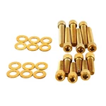 Gold Twin Cam Engine Cover Screws For Harley Dyna Touing Softail Flht Flhr. Fixed Price $29.95.