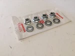 1974 1975 1976 Honda CR125 MT125 Elsinore (4) Nos Cylinder Head Nuts/washers. Fixed Price $19.49.