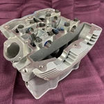 Used Genuine Harley Davidson 16989-01K V-rod Rear Cylinder Head Good W/ Cam Caps. Fixed Price $217.55.