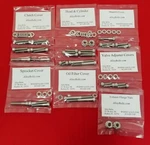 Yamaha 1978-1981 SR500 Polished Stainless Steel Engine Bolt Screw Kit Set. Fixed Price $34.95.