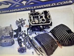 BA10 Rear Cylinder Head Cam Valves 2002 Honda Shadow Spirit Dc. Fixed Price $124.50.
