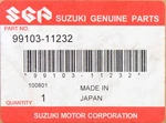 Suzuki Fuel Injection Control Unit Part Number 99103-11232. Fixed Price $123.99.
