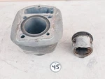 1973-75 Honda CB125S Cylinder Jug Std Bore With Piston #12100-324-010. Fixed Price $50.00.