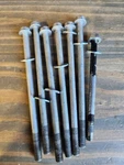 Kawasaki Ninja 250R Cylinder Head Bolts 92002-1832 + 92001-1481. Fixed Price $15.00.