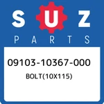09103-10367-000 Suzuki BOLT(10X115) 0910310367000, New Genuine Oem Part. Fixed Price $130.93.