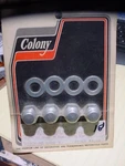 Colony #8401-8 Rocker Shaft Cap Nut & Washer Kit 1966-85 Shovelhead, 1957-85 Xl. Fixed Price $18.00.