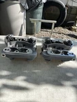 2004-2006 Harley Davidson Sportster Xl 883 Front & Rear Silver Cylinder Heads. Fixed Price $600.00.