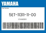 Yamaha Genuine Cylinder 5ET-11311-11-00. Fixed Price $535.61.