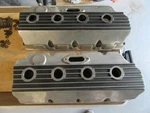 Vintage Keith Black 426 572 Hemi Finned Aluminum Valve Covers Very Nice. Fixed Price $1550.00.