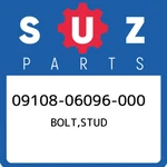 09108-06096-000 Suzuki Bolt,stud 0910806096000, New Genuine Oem Part. Fixed Price $21.56.