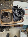 1980 Kawasaki KL250A Top End Engine Cylinder Head Jug Oem. Fixed Price $210.00.