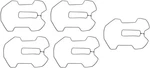 James Lower Rocker Cover Gaskets 5-PACK #JGI-25700425 Harley Davidson. Fixed Price $42.16.