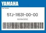 Yamaha Genuine Piston (std) 5TJ-11631-00-00. Fixed Price $175.19.