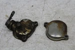 83 Yamaha XT250 Engine Top End Cylinder Head Cover Caps Pair. Fixed Price $17.50.
